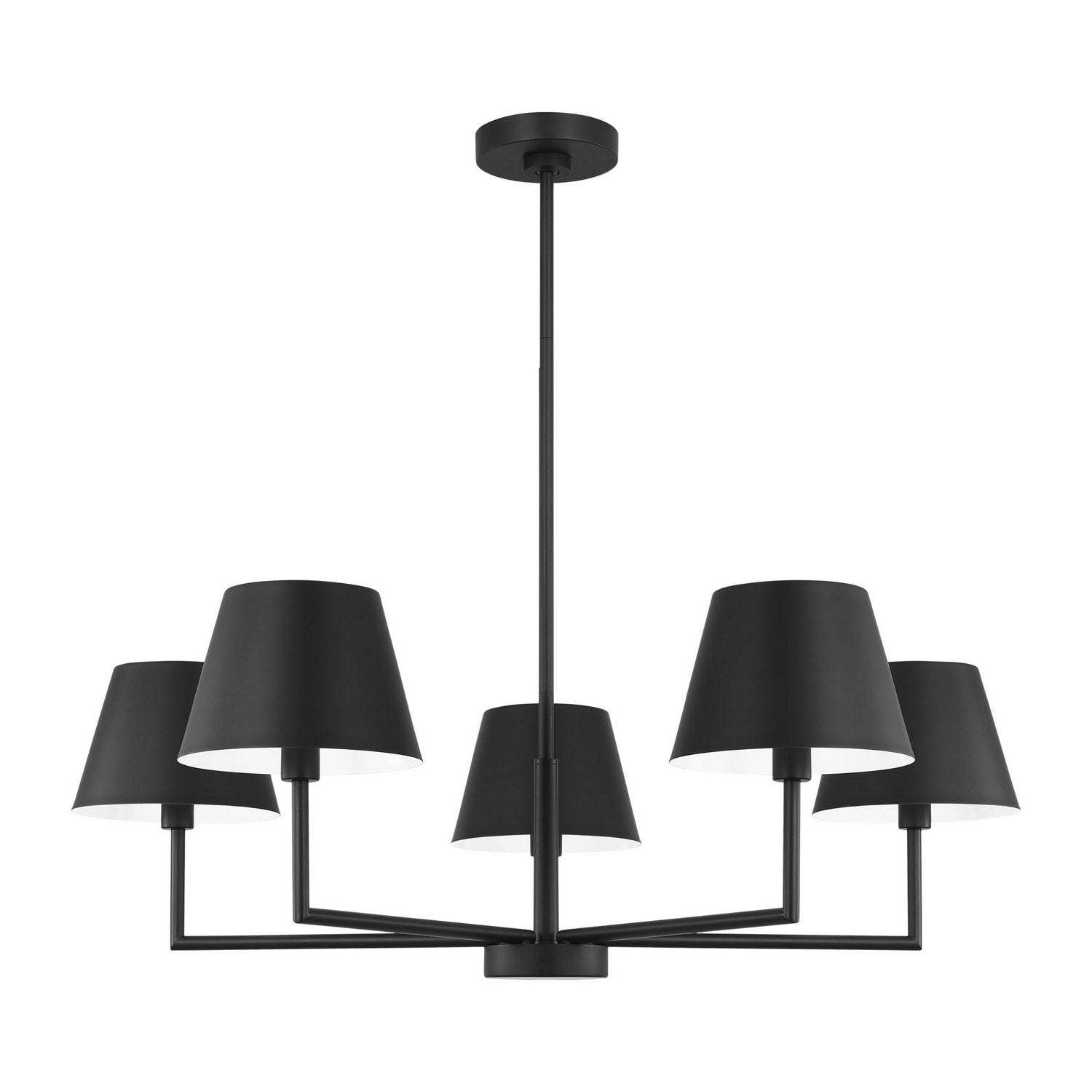 Visual Comfort Studio - DJC1265MBK - Five Light Chandelier - Ender - Midnight Black
