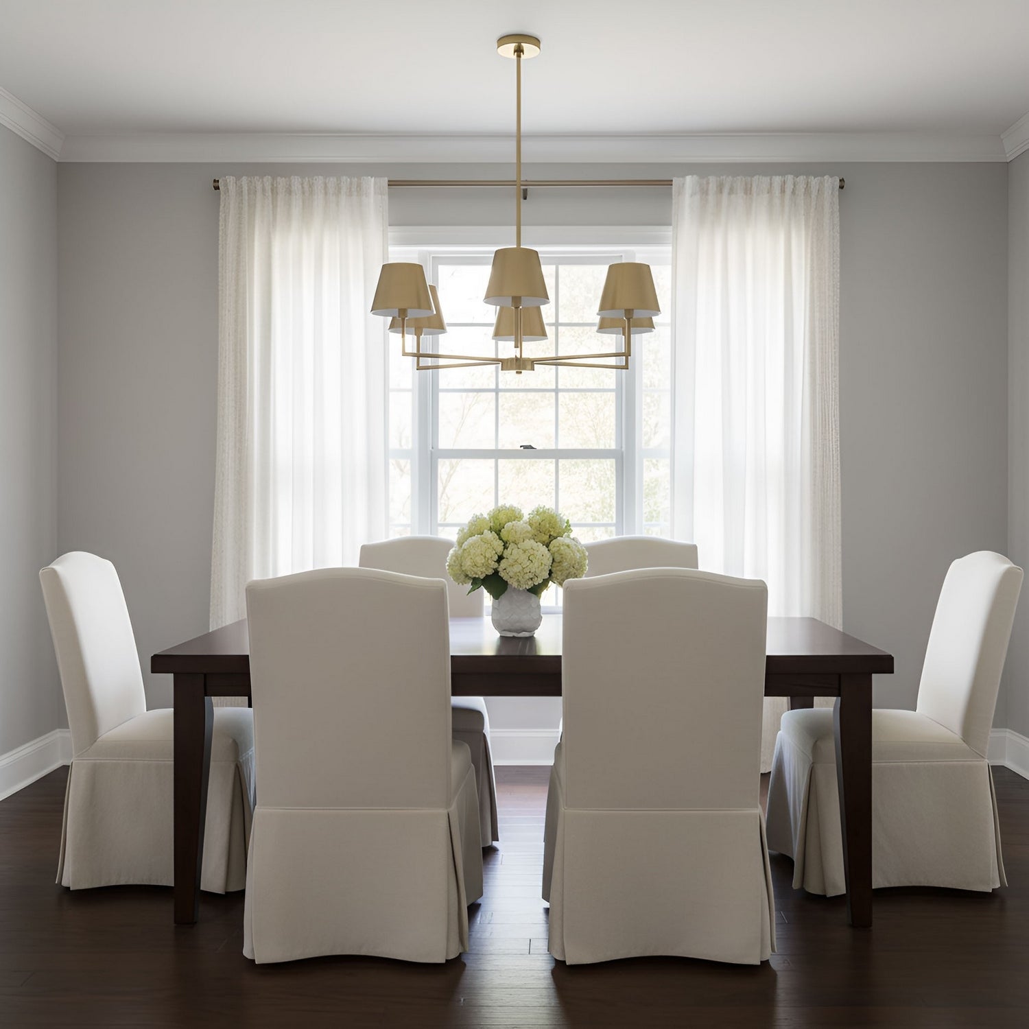 Visual Comfort Studio - DJC1265SB - Five Light Chandelier - Ender - Satin Brass
