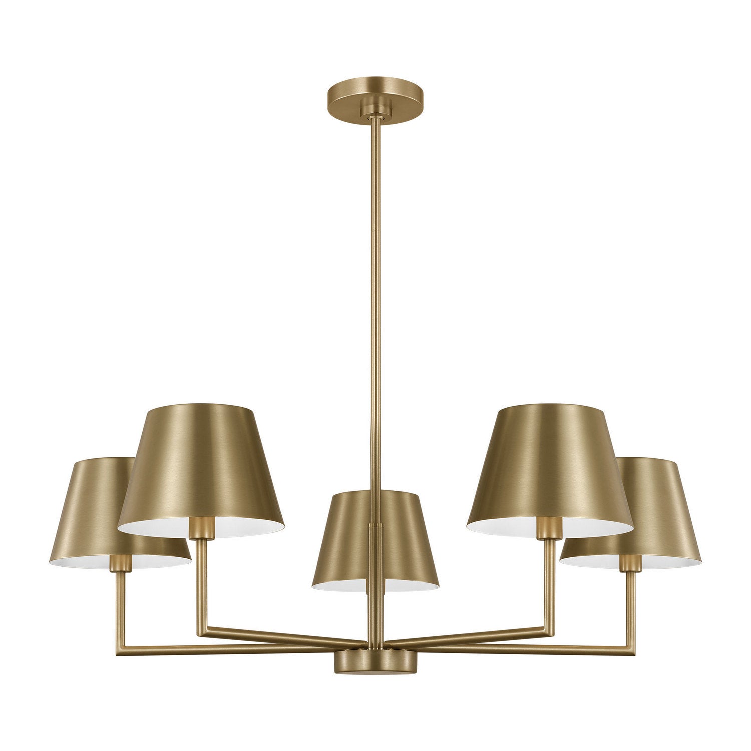 Visual Comfort Studio - DJC1265SB - Five Light Chandelier - Ender - Satin Brass