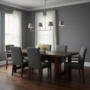 Visual Comfort Studio - DJC1274BS - Four Light Linear Chandelier - Ender - Brushed Nickel