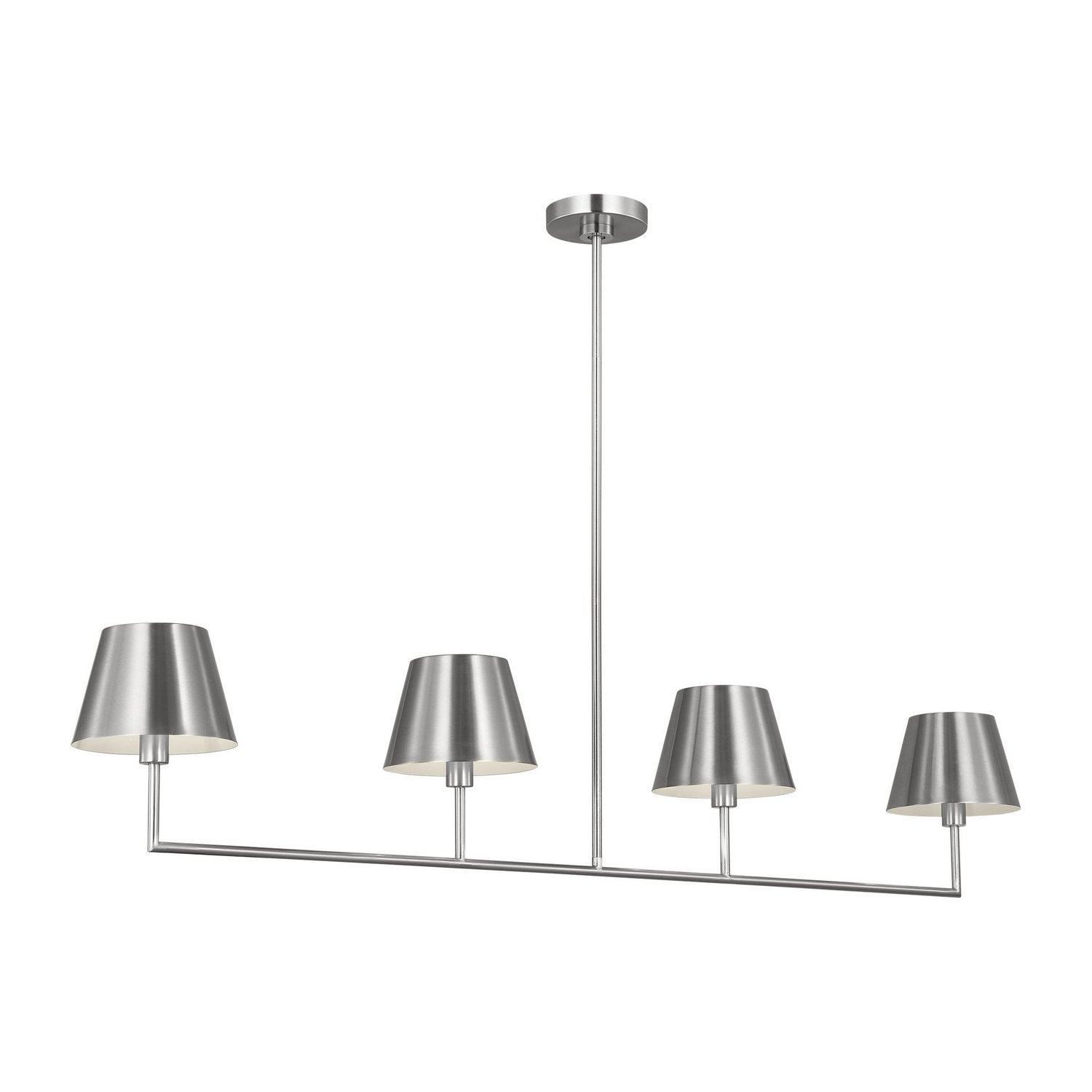 Visual Comfort Studio - DJC1274BS - Four Light Linear Chandelier - Ender - Brushed Nickel