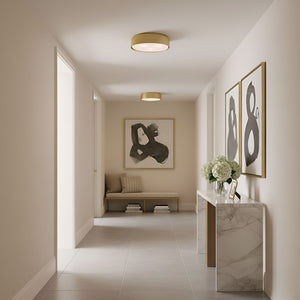 Visual Comfort Studio - DJF1063SB - Three Light Flush Mount - Dartmore - Satin Brass