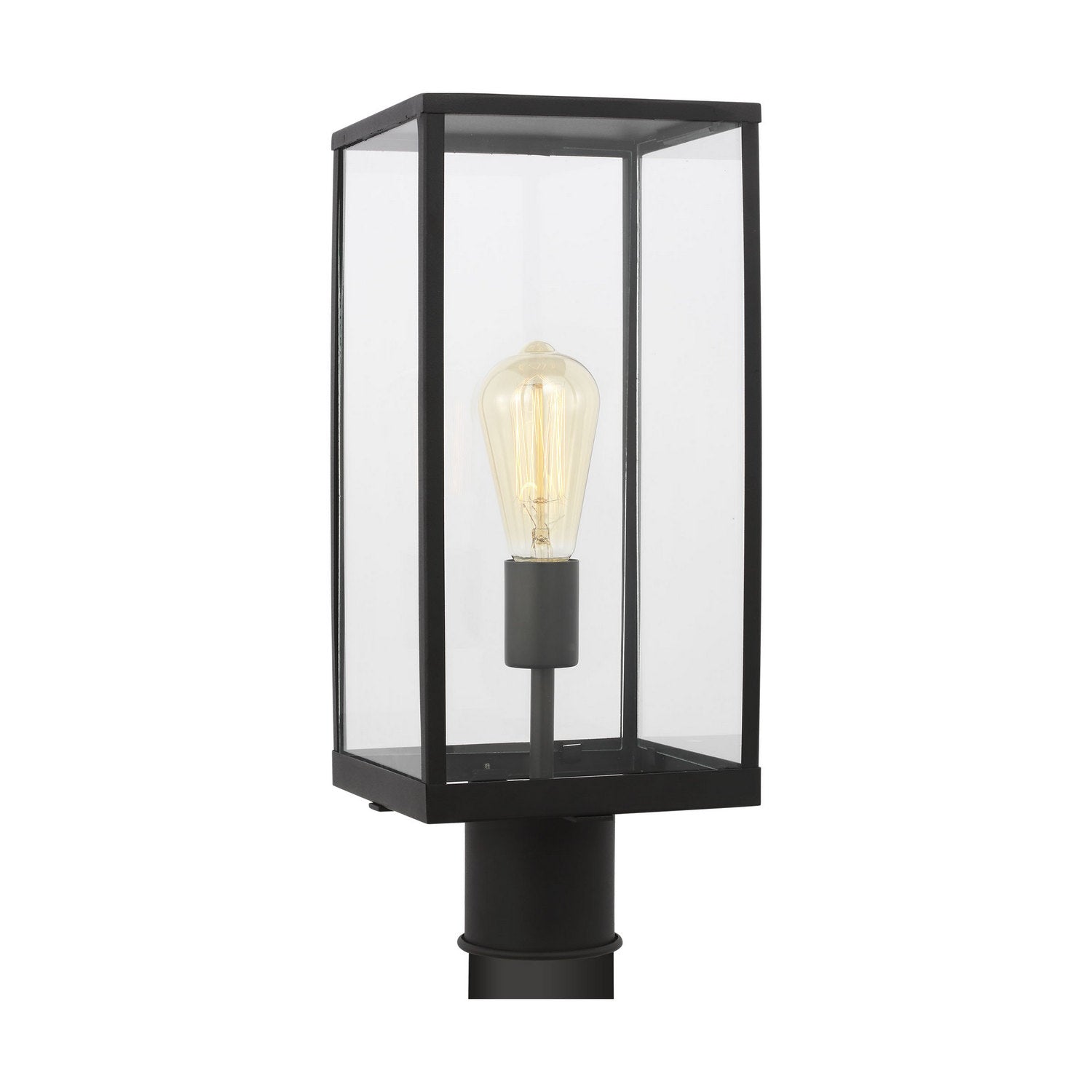 Visual Comfort Studio - DJO1041TXB - One Light Post Lantern - Howell - Textured Black