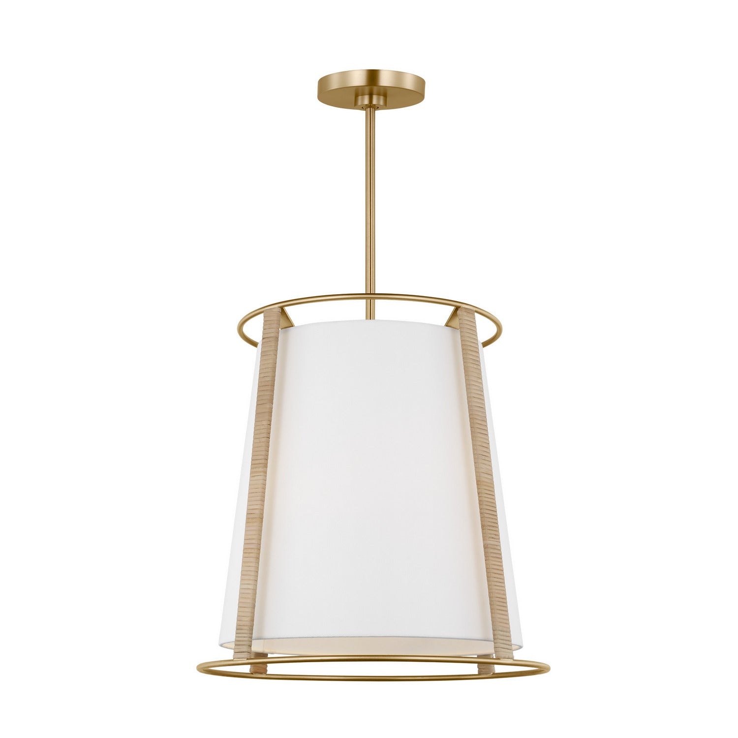 Visual Comfort Studio - DJP1002SB - Two Light Pendant - Cortes - Satin Brass
