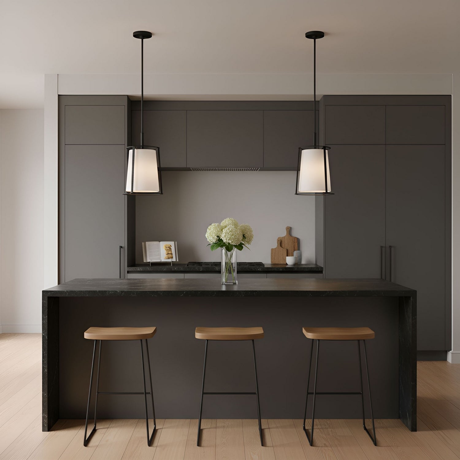 Visual Comfort Studio - DJP1011MBK - One Light Pendant - Cortes - Midnight Black