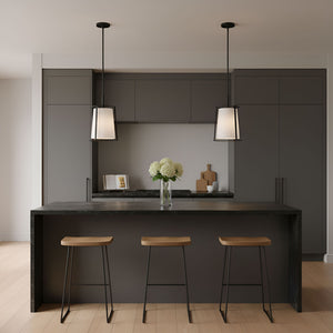 Visual Comfort Studio - DJP1011MBK - One Light Pendant - Cortes - Midnight Black
