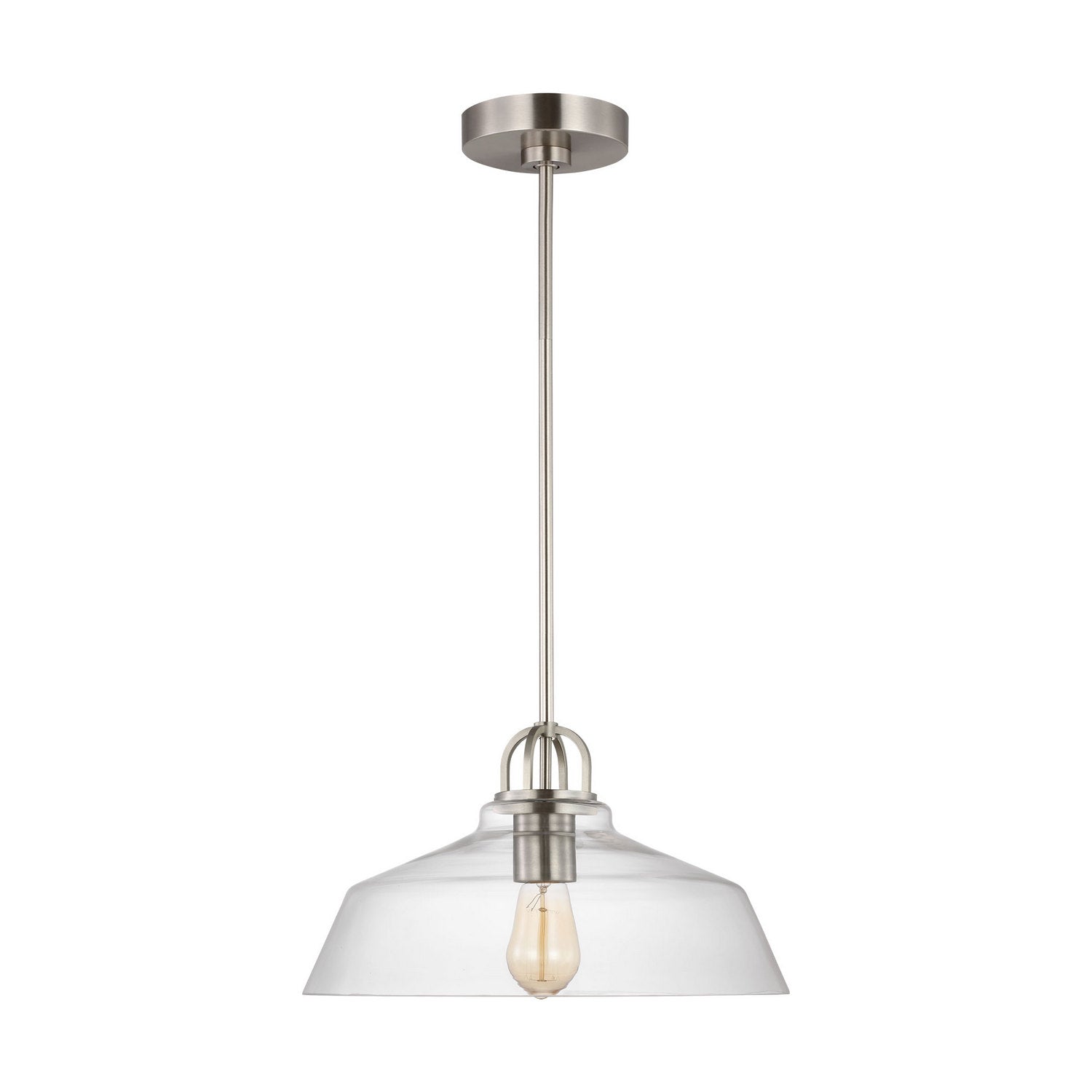 Visual Comfort Studio - DJP1121BS - One Light Pendant - Payton - Brushed Steel