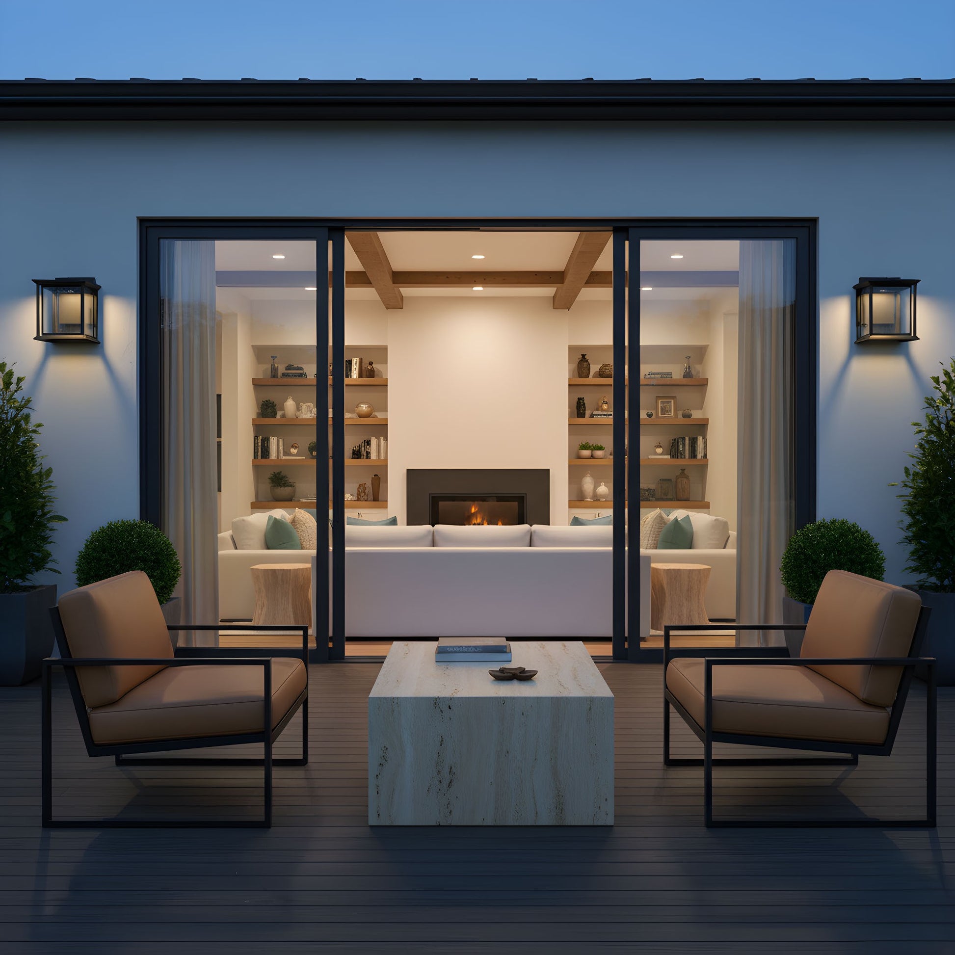 Generation Lighting - GLO1281CDL-TXB - Lantern - Audley - Textured Black