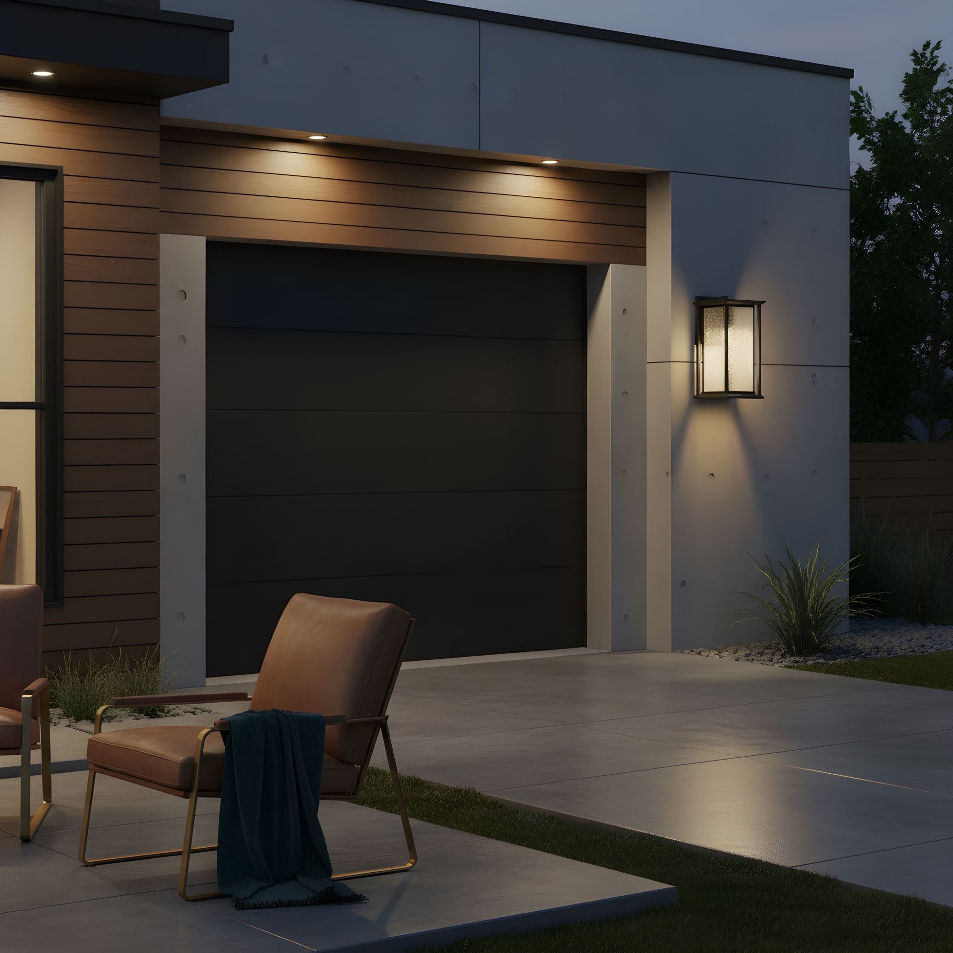 Generation Lighting - GLO1291DL-TXB - Lantern - Audley - Textured Black