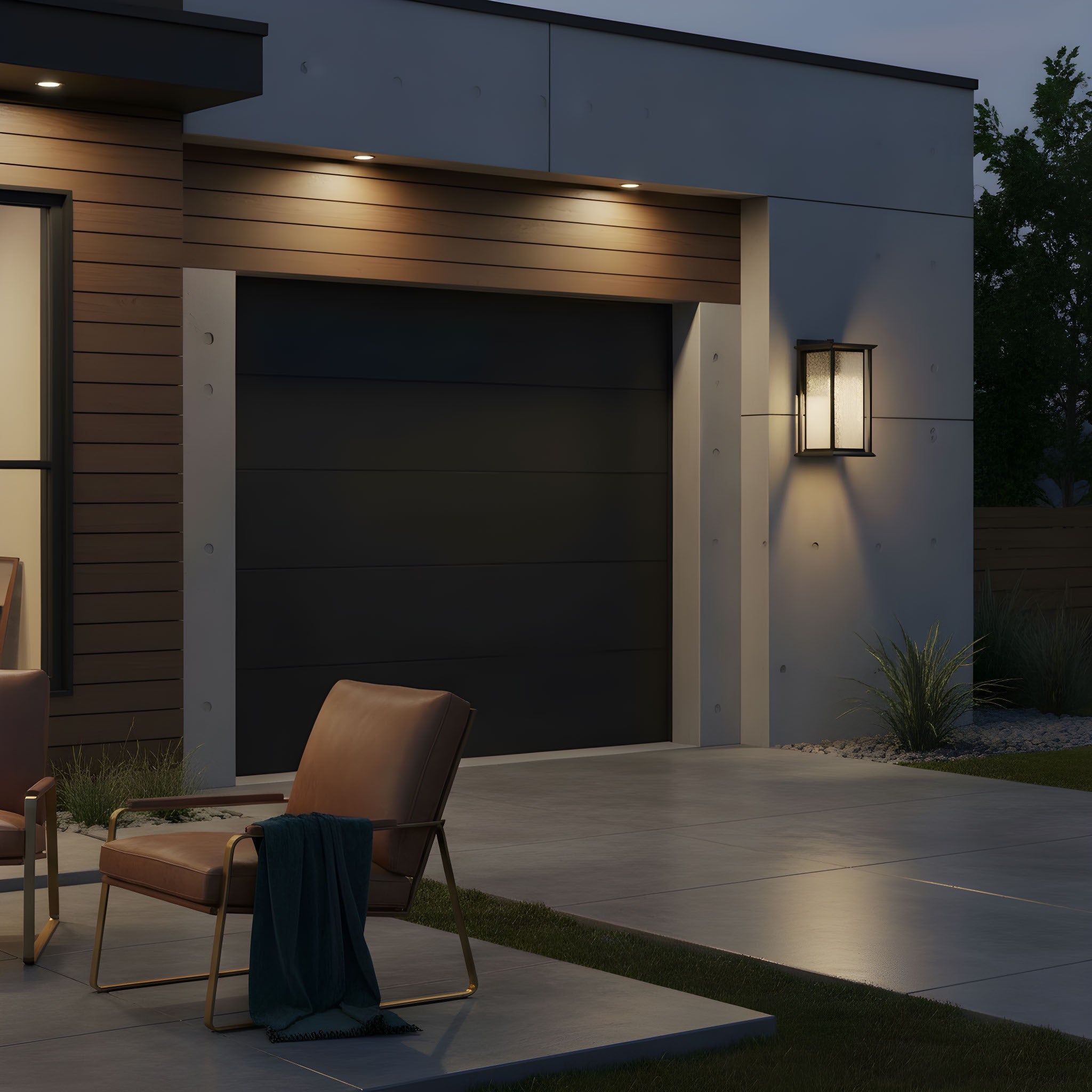 Generation Lighting - GLO1291DL-TXB - Lantern - Audley - Textured Black