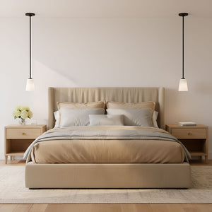 Generation Lighting - GLP1031MBK - One Light Mini-Pendant - Miles - Midnight Black
