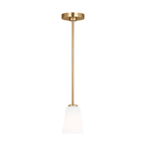 Generation Lighting - GLP1031SB - One Light Mini-Pendant - Miles - Satin Brass