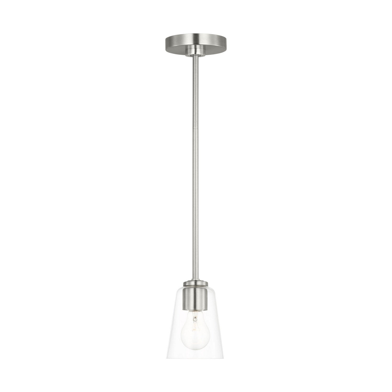 Generation Lighting - GLP1041BS - One Light Mini-Pendant - Miles - Brushed Nickel