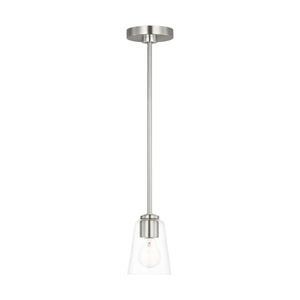 Generation Lighting - GLP1041BS - One Light Mini-Pendant - Miles - Brushed Nickel