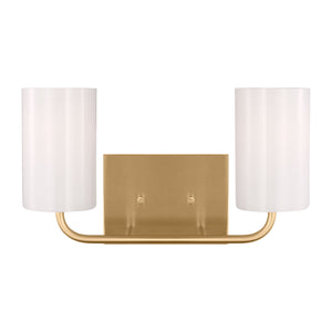 Generation Lighting - GLV1002EN3/SB - Two Light Vanity - Rhett - Satin Bronze