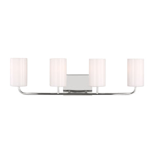 Generation Lighting - GLV1004EN3/CH - Four Light Vanity - Rhett - Chrome