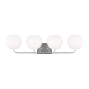 Generation Lighting - GLV1014EN3/BS - Four Light Vanity - Rory - Brushed Steel