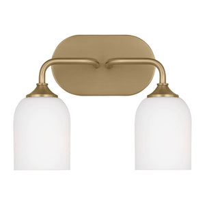 Generation Lighting - GLV1022EN3/SB - Two Light Vanity - Emile - Satin Bronze