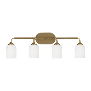 Generation Lighting - GLV1024EN3/SB - Four Light Vanity - Emile - Satin Bronze