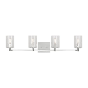 Generation Lighting - GLV1034EN/CH - Four Light Wall / Bath - Parker - Chrome