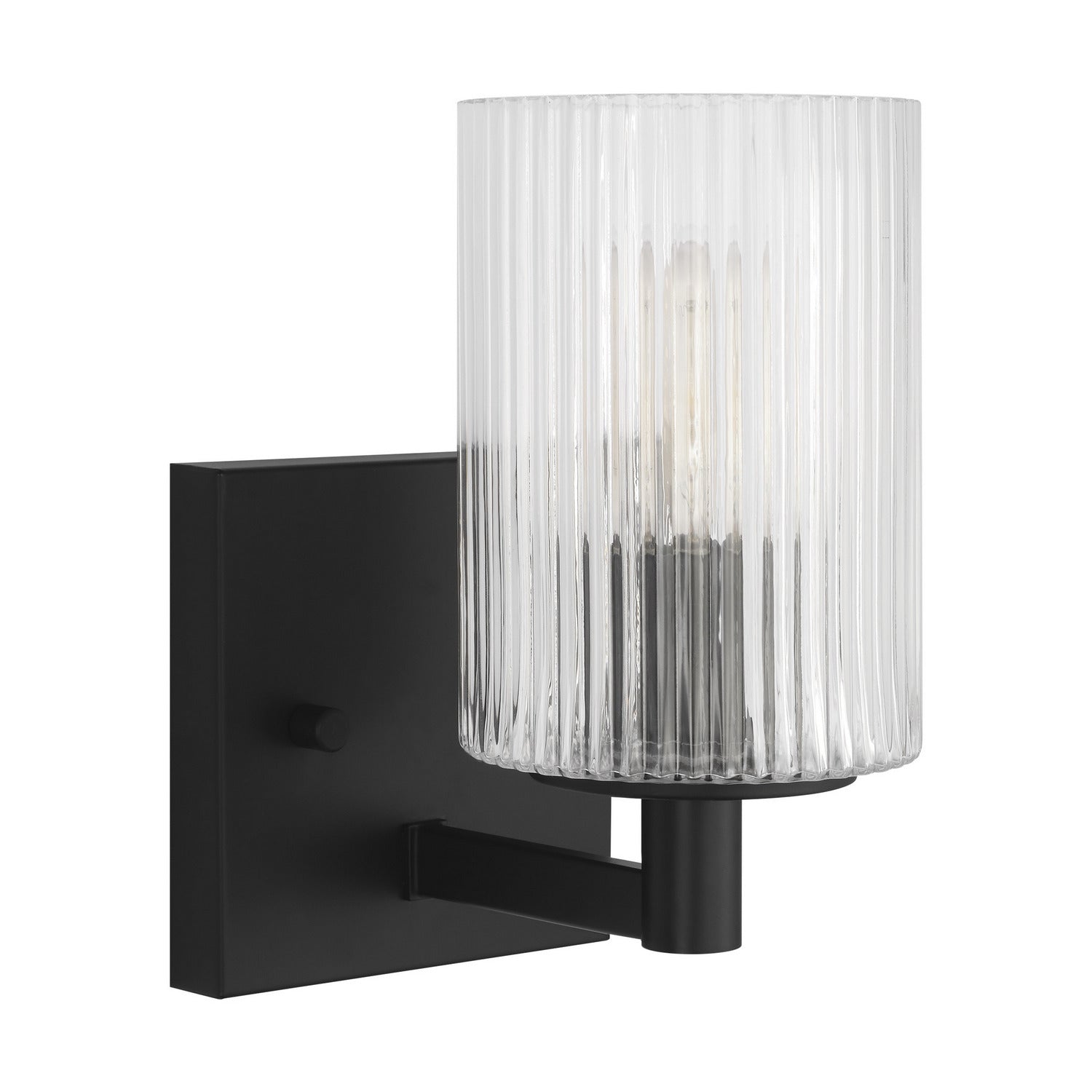 Generation Lighting - GLV1041MBK - One Light Wall / Bath Sconce - Lando - Midnight Black
