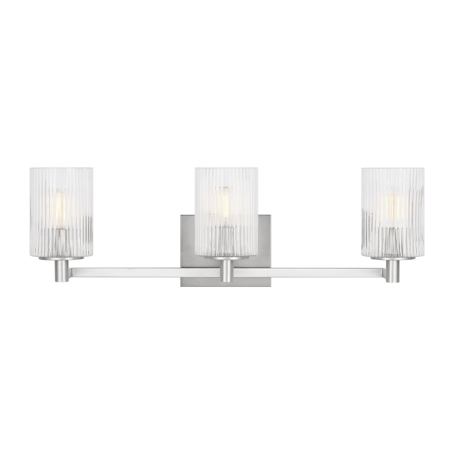 Generation Lighting - GLV1043EN/BS - Three Light Wall / Bath - Lando - Brushed Steel