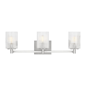 Generation Lighting - GLV1043EN/BS - Three Light Wall / Bath - Lando - Brushed Steel