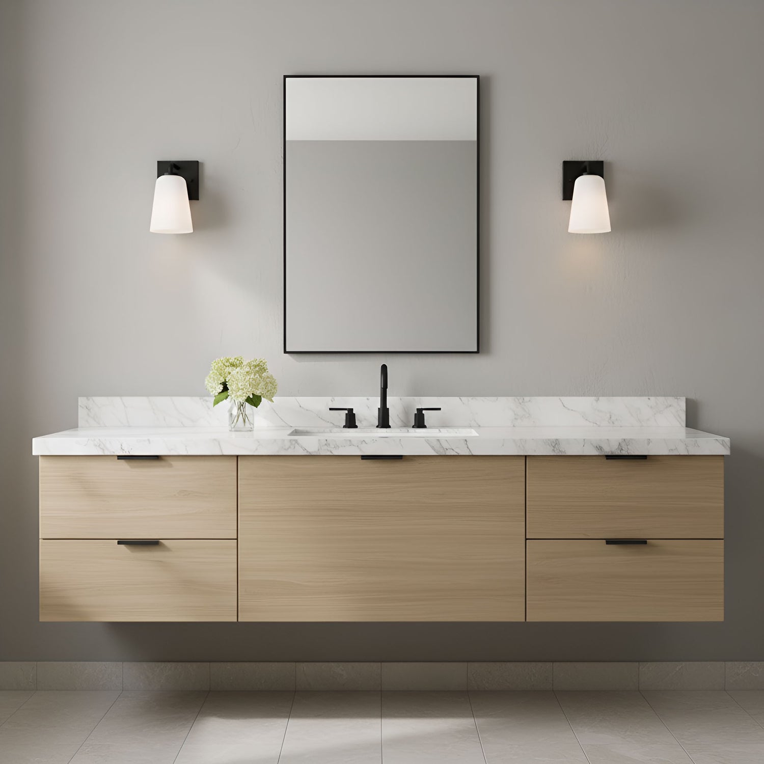 Generation Lighting - GLV1051MBK - Vanity - Miles - Midnight Black