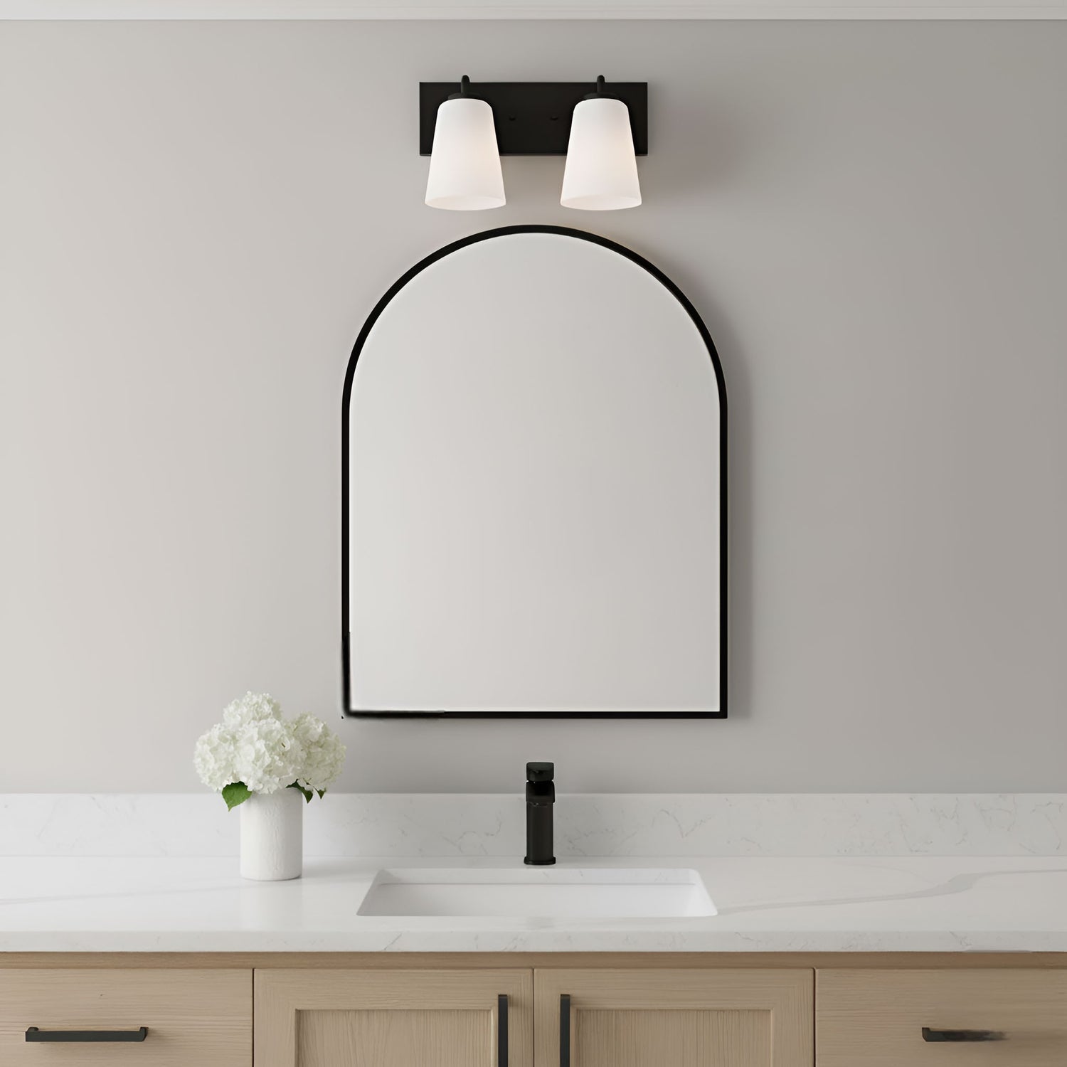 Generation Lighting - GLV1052MBK - Vanity - Miles - Midnight Black