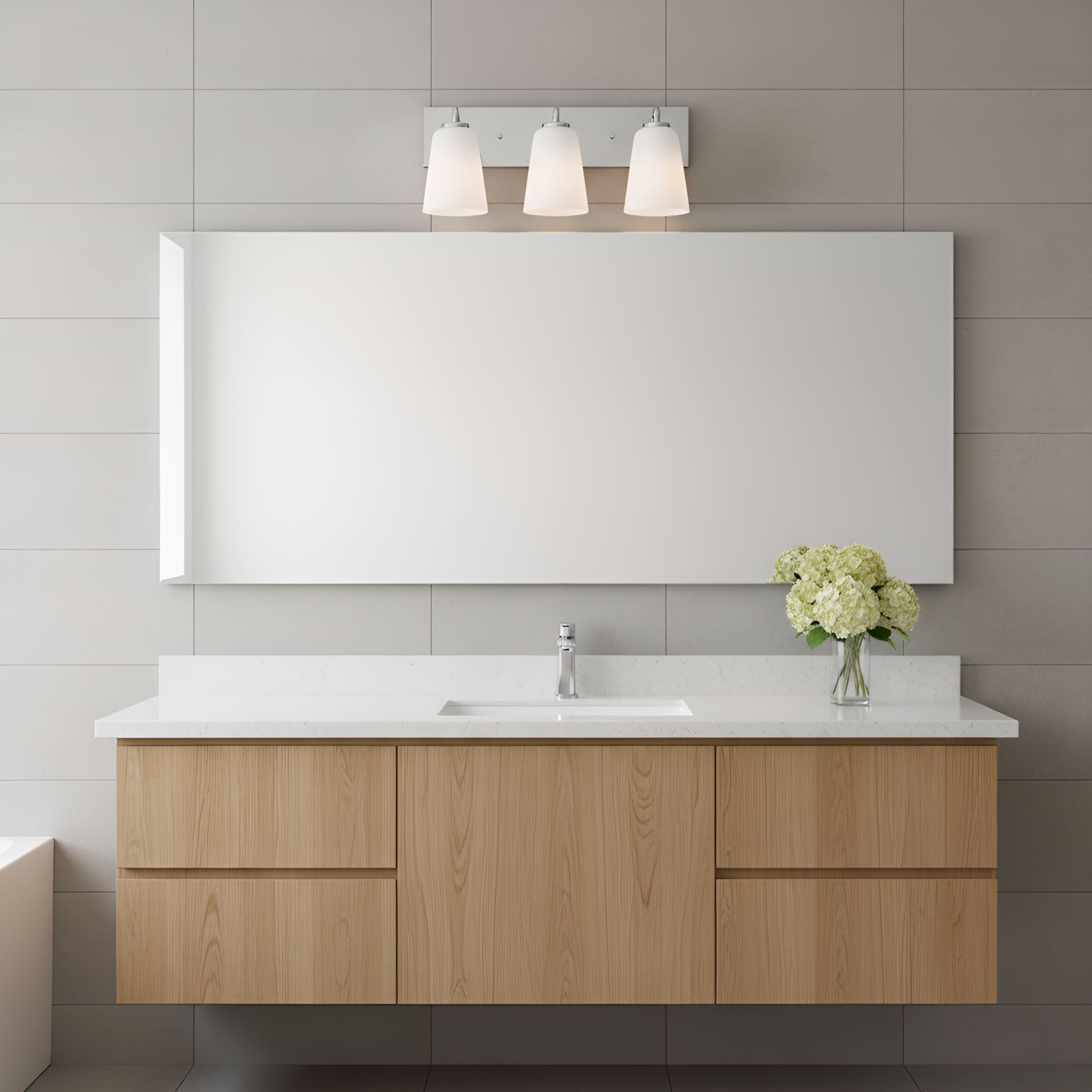 Generation Lighting - GLV1053CH - Vanity - Miles - Chrome