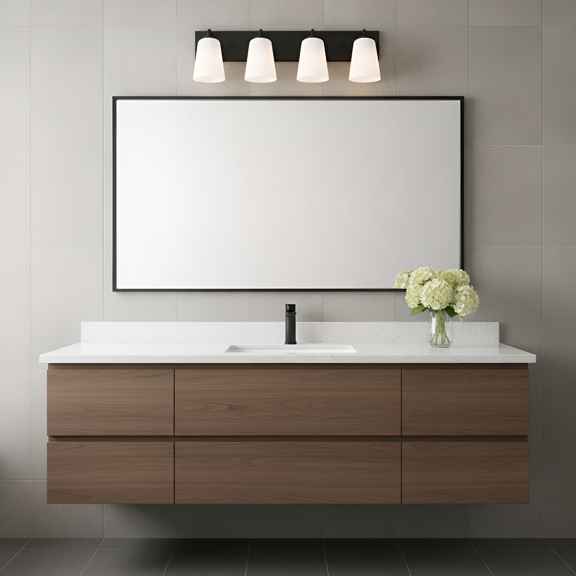 Generation Lighting - GLV1054MBK - Vanity - Miles - Midnight Black