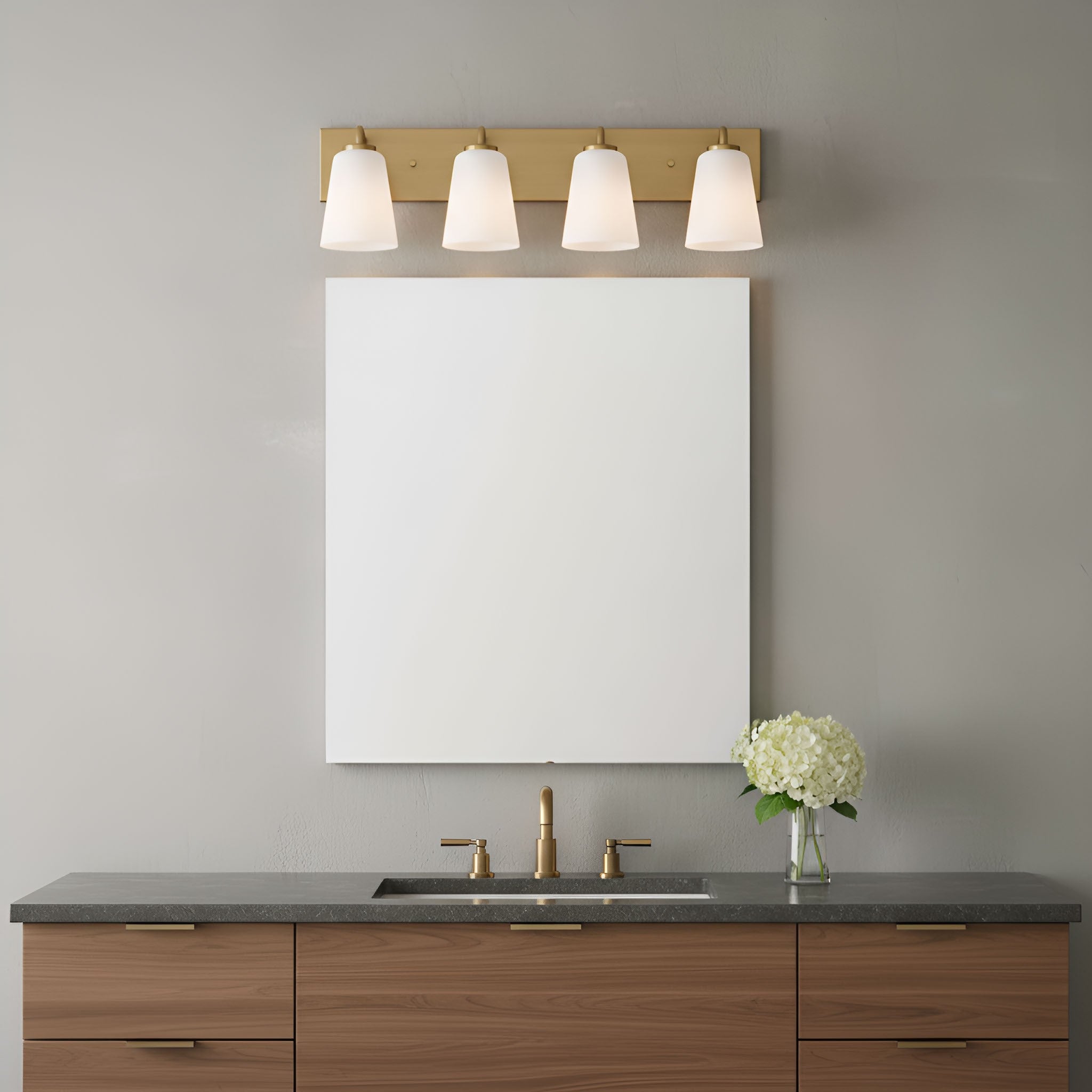 Generation Lighting - GLV1054SB - Vanity - Miles - Satin Brass