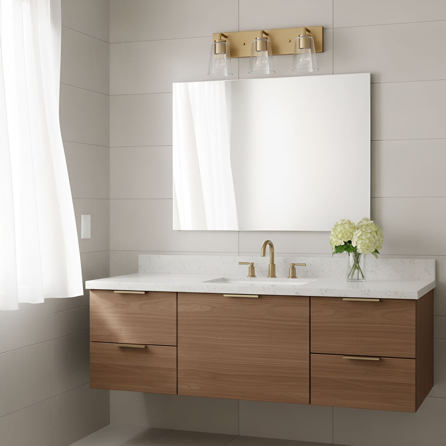 Generation Lighting - GLV1063SB - Vanity - Miles - Satin Brass