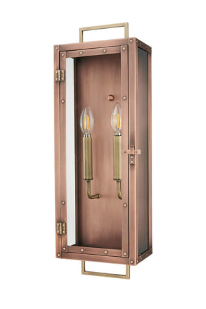 Acclaim Lighting - 1011CP - Two Light Wall Lantern - Spencer - Antique Copper with Brass