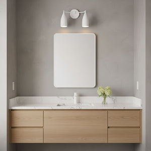 Generation Lighting - GLV1082MWT - Two Light Vanity - Maya - Matte White
