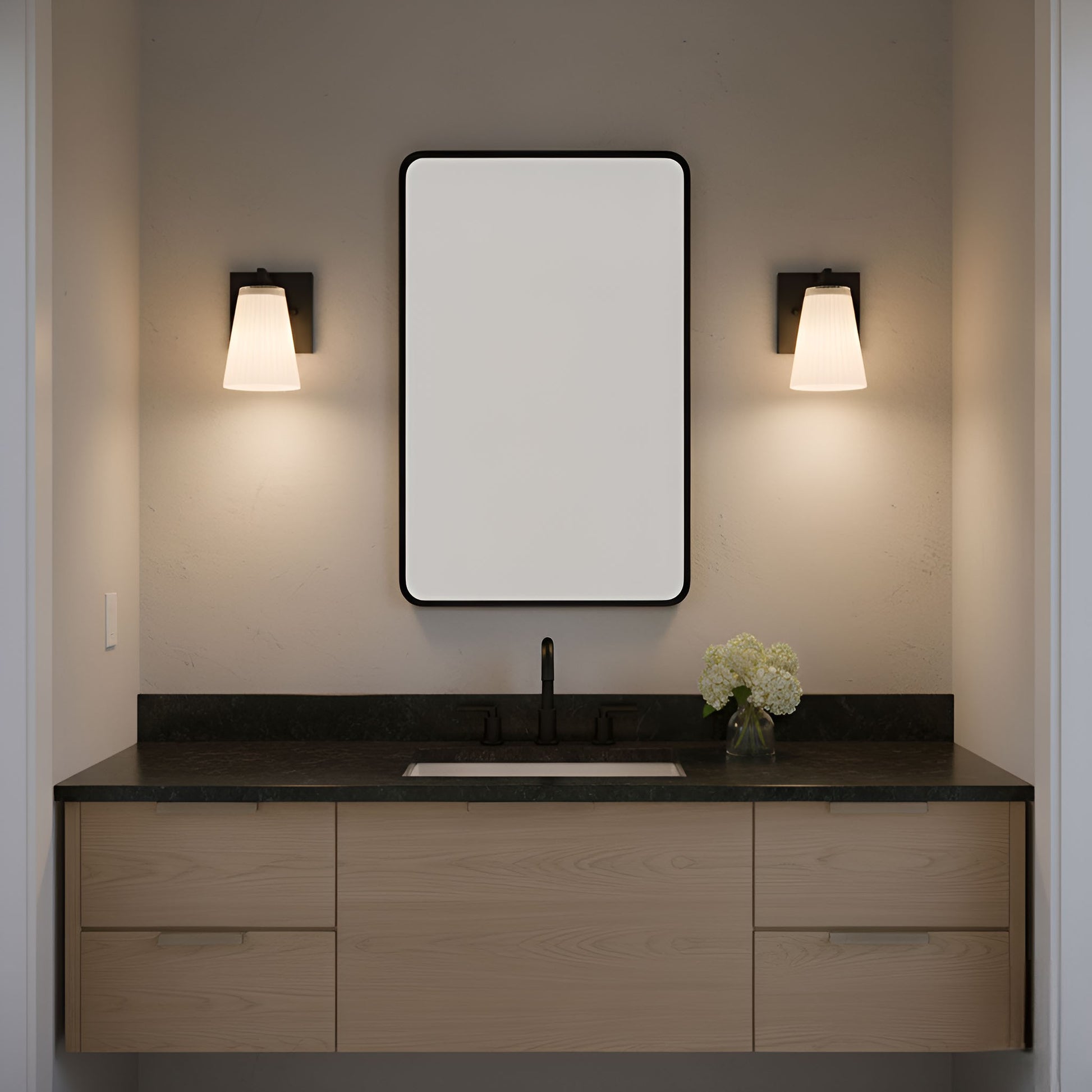 Generation Lighting - GLV1101MBK - Vanity - Upson - Midnight Black