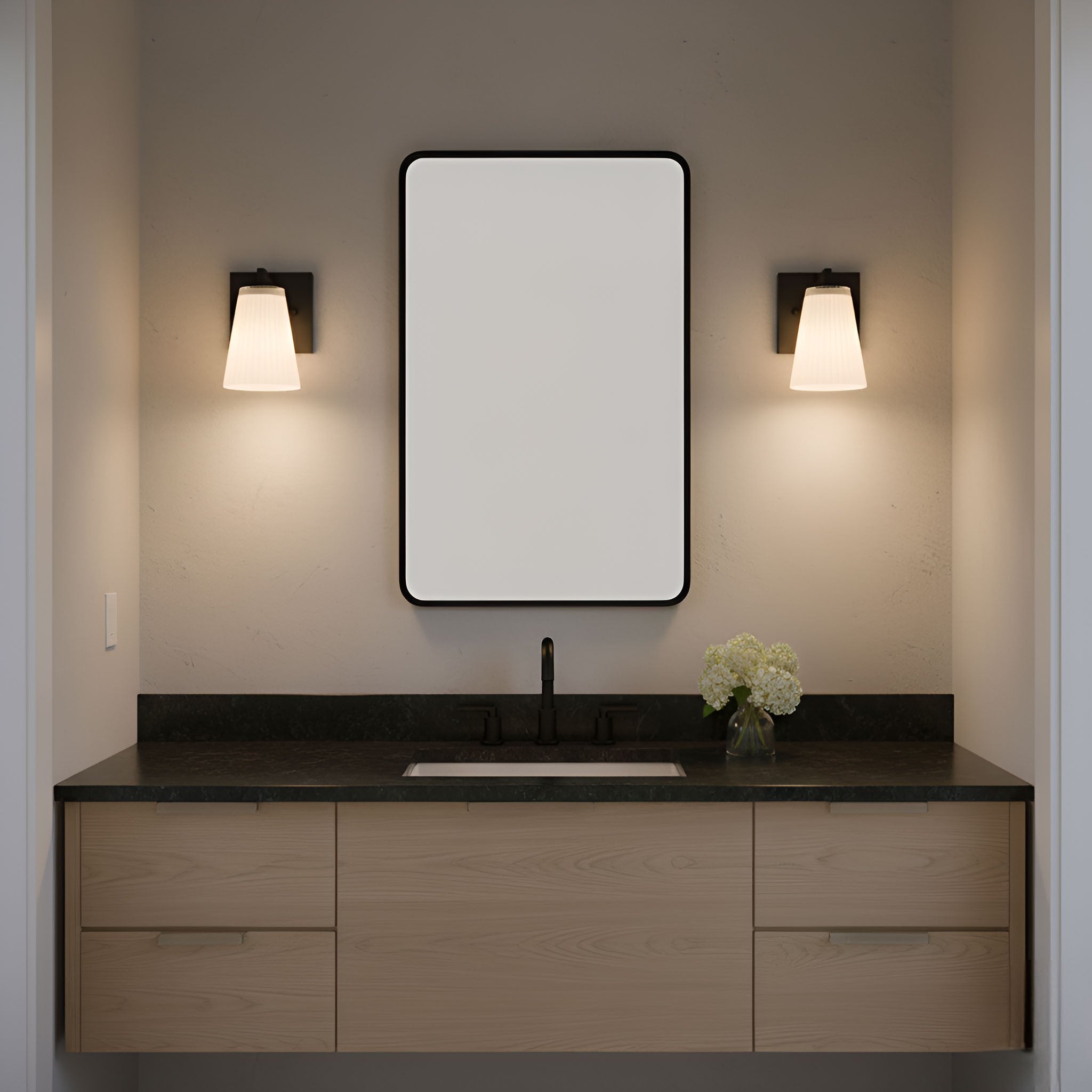 Generation Lighting - GLV1101MBK - Vanity - Upson - Midnight Black
