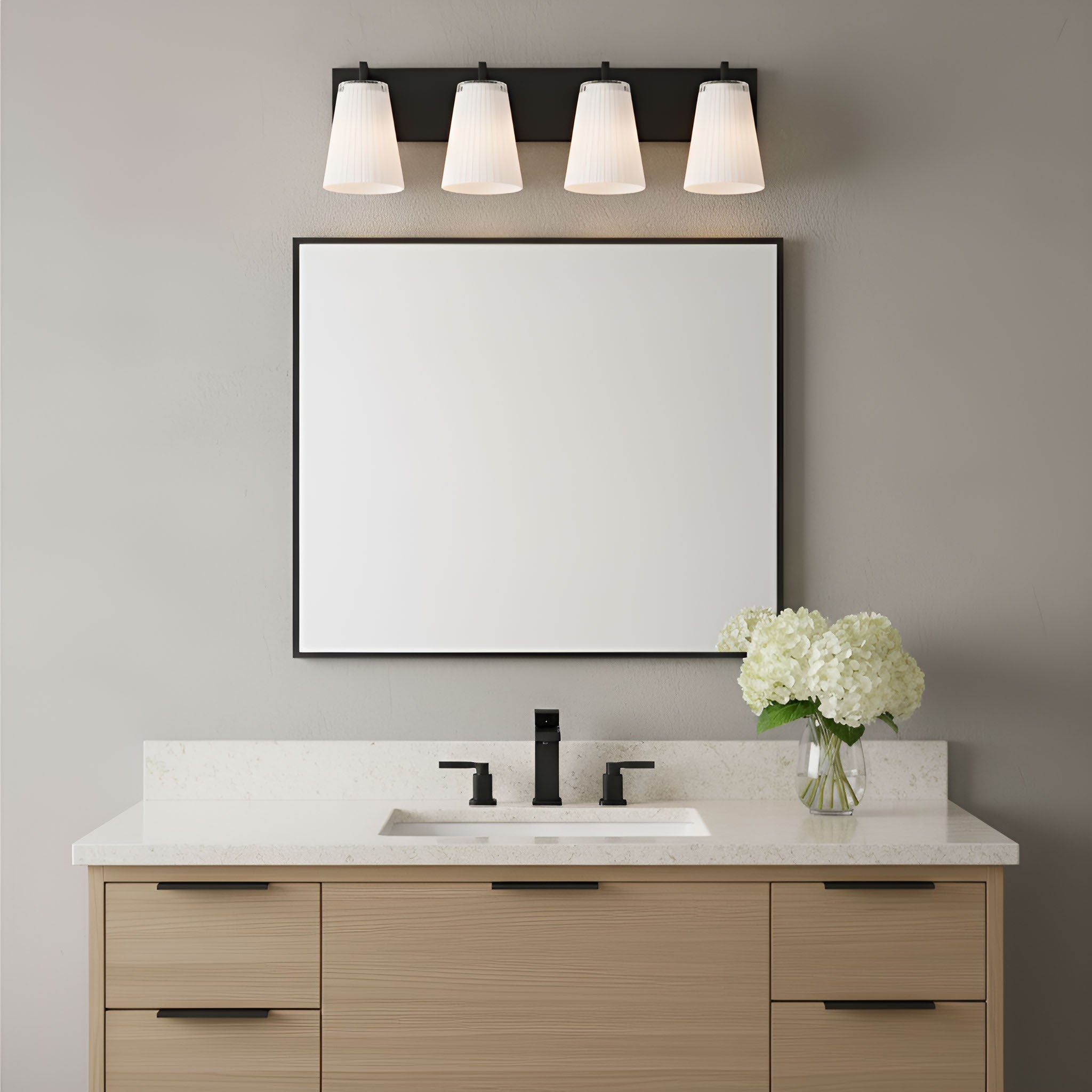 Generation Lighting - GLV1104MBK - Vanity - Upson - Midnight Black