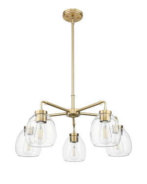 Acclaim Lighting - IN20063BR - Five Light Chandelier - Dawes - Brass
