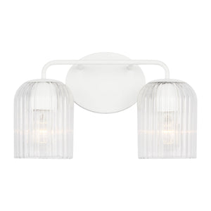 Generation Lighting - GLV1132MWT - Two Light Vanity - Eisele - Matte White