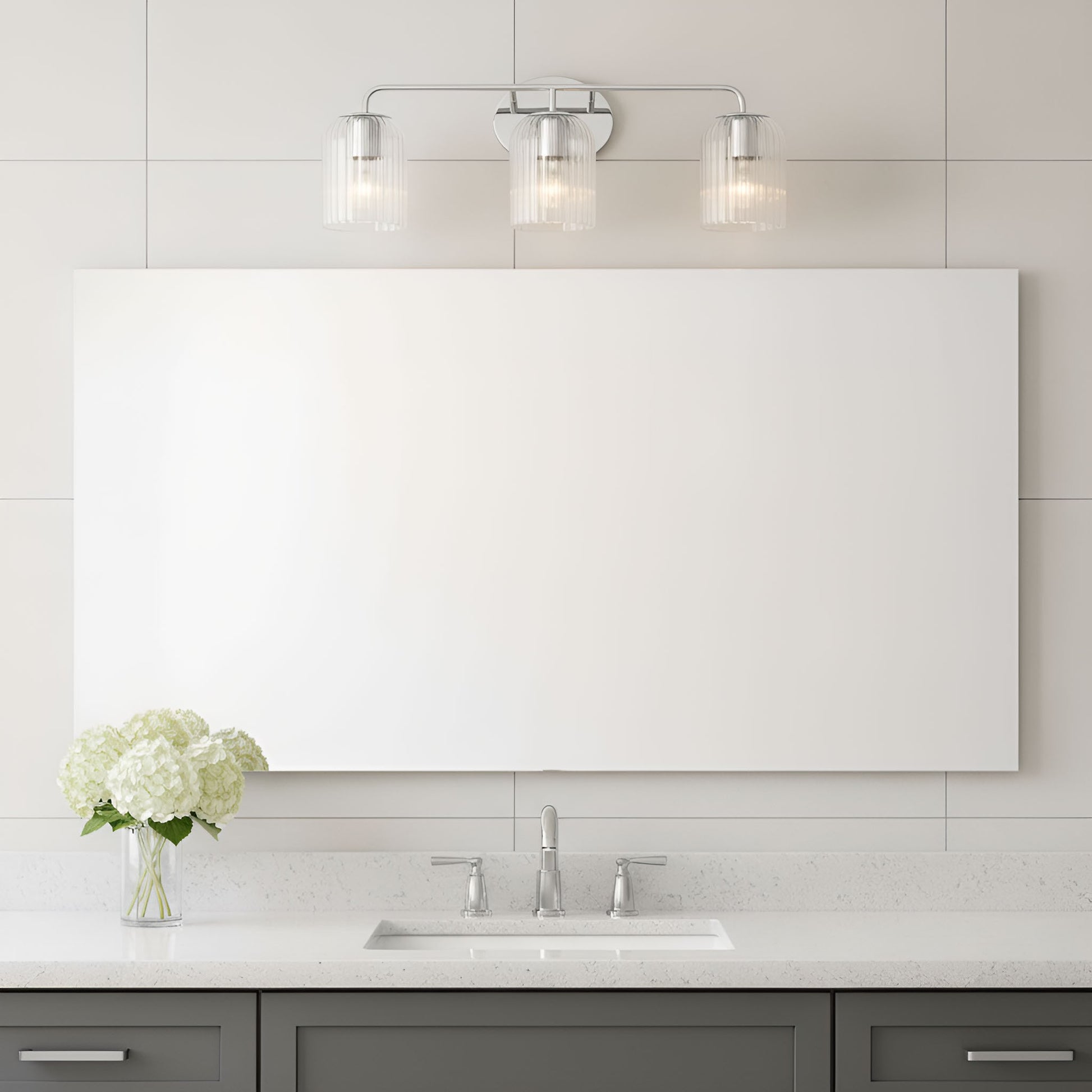 Generation Lighting - GLV1133CH - Three Light Vanity - Eisele - Chrome