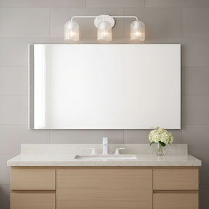 Generation Lighting - GLV1133MWT - Three Light Vanity - Eisele - Matte White