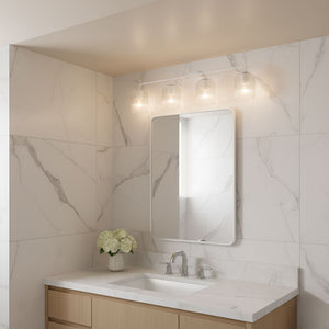 Generation Lighting - GLV1134MWT - Four Light Vanity - Eisele - Matte White
