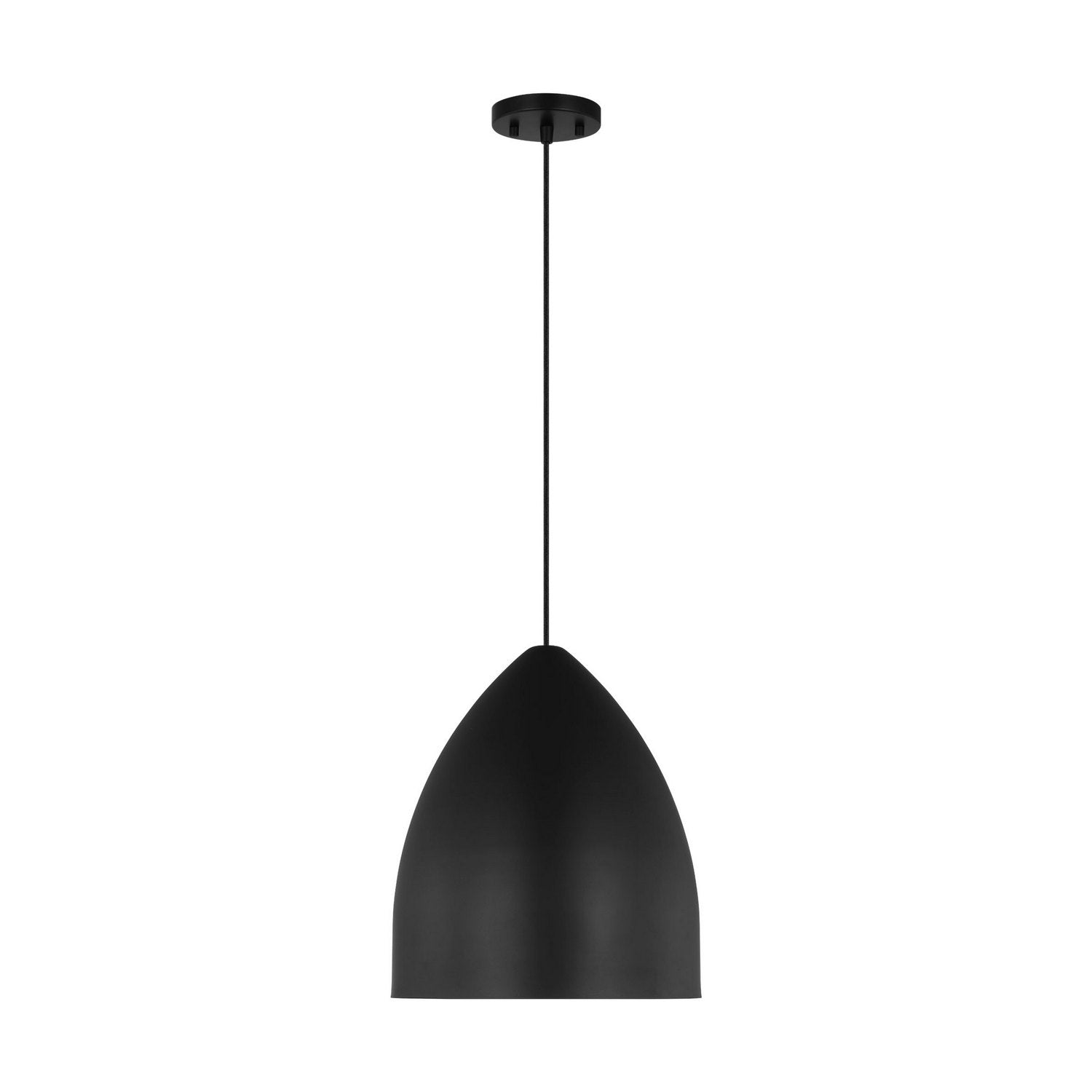 Visual Comfort Studio - DJP1151MBK - One Light Pendant - Huron - Midnight Black