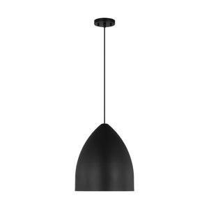 Visual Comfort Studio - DJP1151MBK - One Light Pendant - Huron - Midnight Black