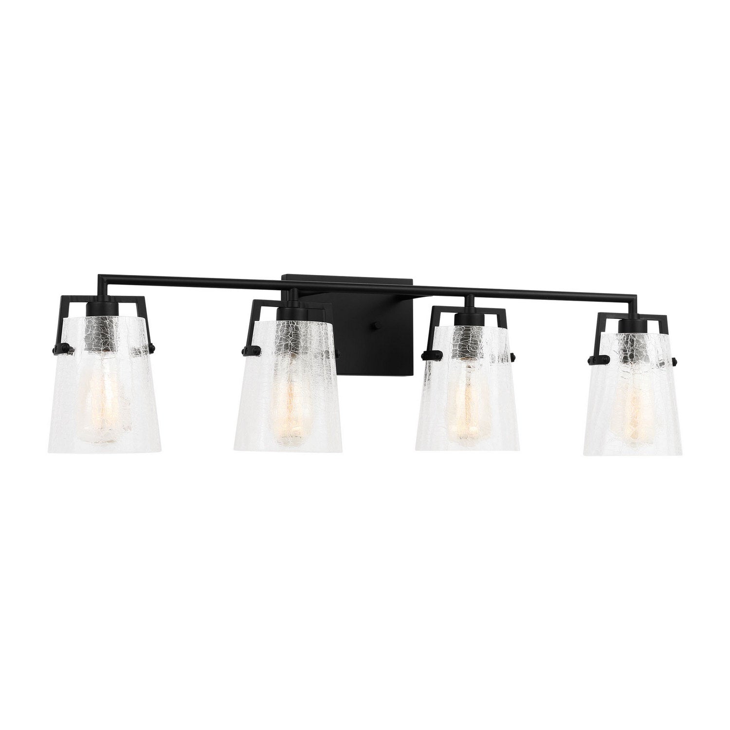 Visual Comfort Studio - DJV1034MBKCKG - Four Light Vanity - Crofton - Midnight Black