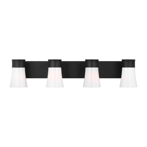 Visual Comfort Studio - DJV1084MBK - Four Light Vanity - Roy - Midnight Black