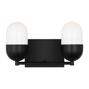 Visual Comfort Studio - DJV1092MBK - Two Light Vanity - Foster - Midnight Black