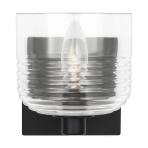 Visual Comfort Studio - DJV1111MBK - One Light Wall Sconce - Lochdale - Midnight Black