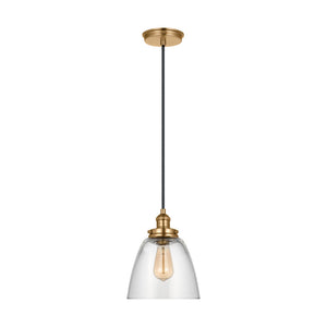 Visual Comfort Studio - P1349SB - One Light Pendant - Baskin - Satin Brass